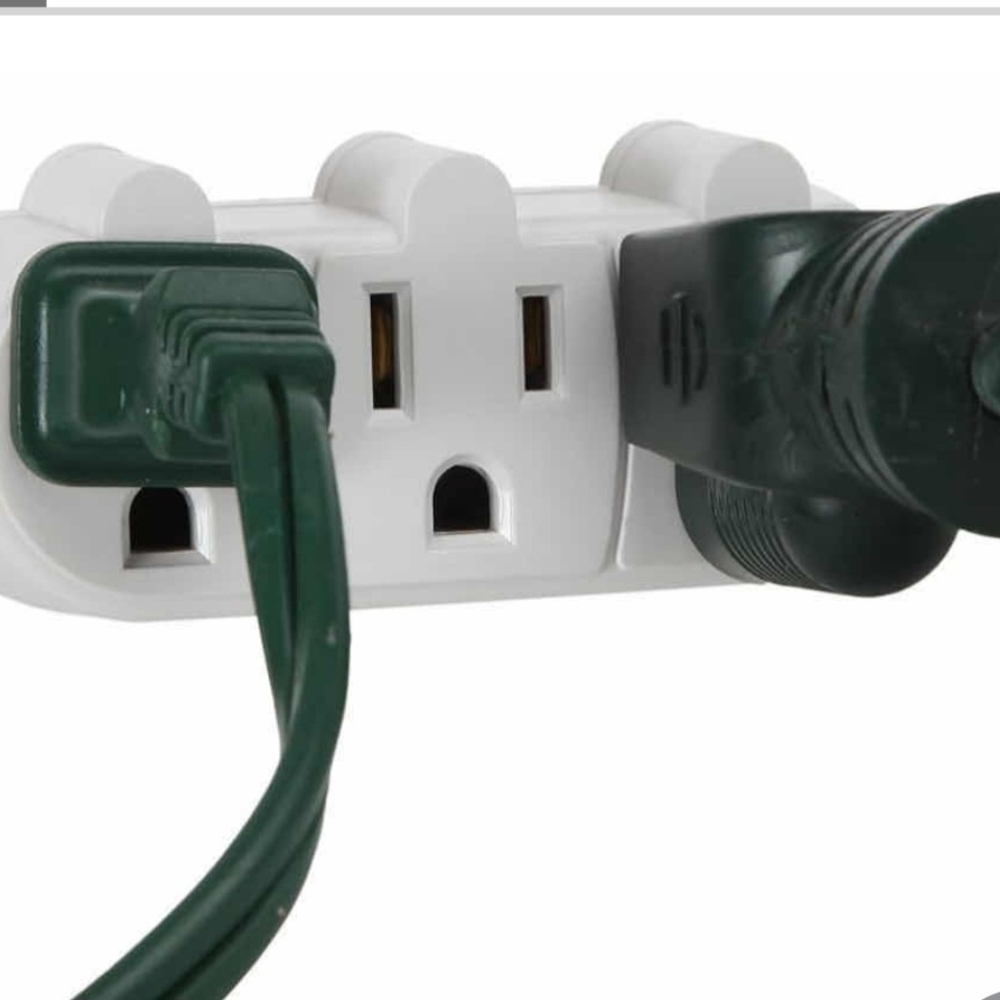 TWO STOCKING STUFFER WESTINGHOUSE TRIPLE GROUNDED OUTLET ADAPTERS, 3-WAY